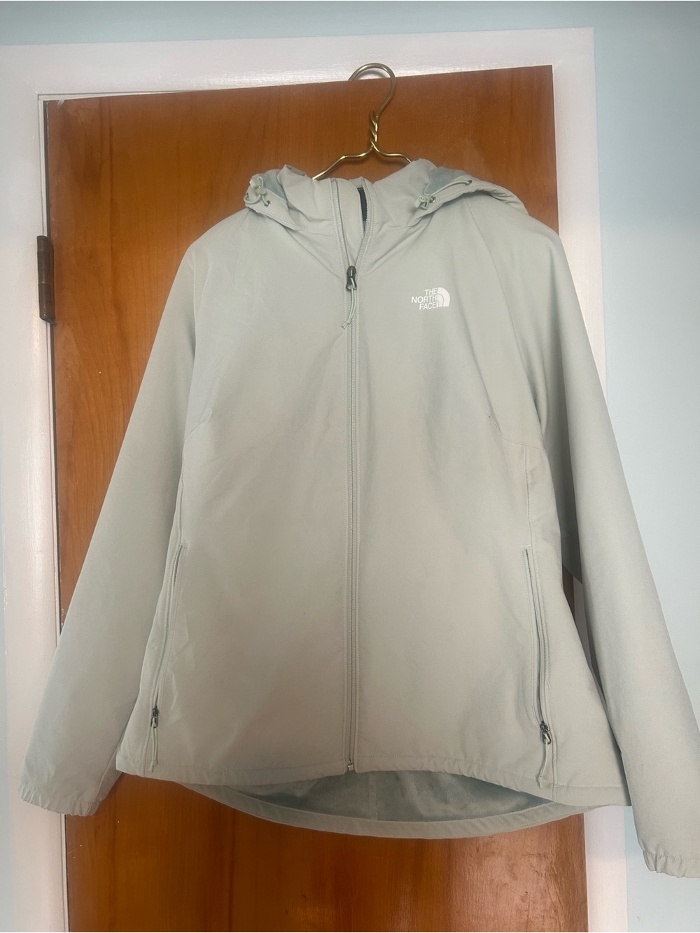 The North Face Light mint green Hooded Softshell